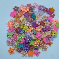 Mixed coloured flowers with gems  (20 per pack)